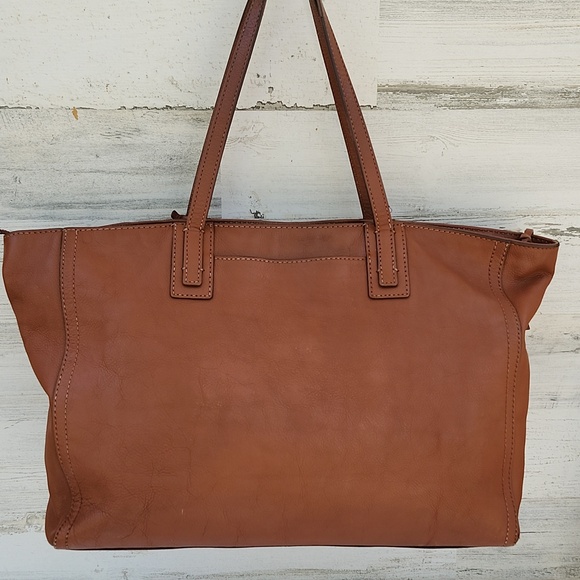FOSSIL LEATHER TOTE BAG - Picture 3 of 13